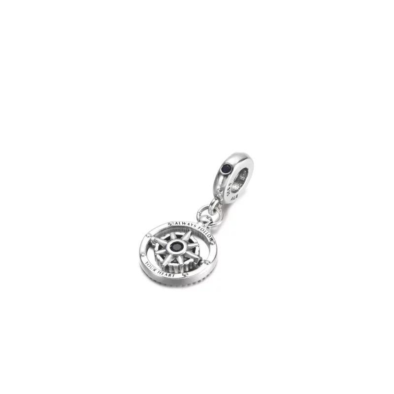 (imagen para) Charm colgante PANDORA con brújula giratoria - 790099C01 - Ver 2