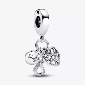 (imagen para) Charm colgante triple infinito de la familia Pandora - 792201C01
