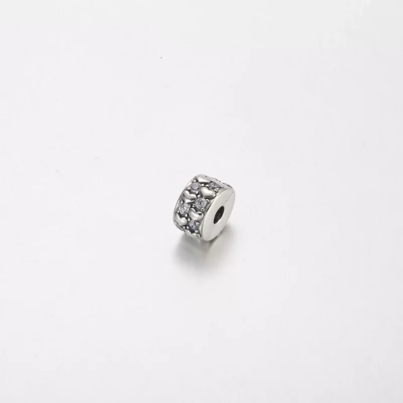 (imagen para) Charm con clip brillante y corazones infinitos de Pandora - 792235C01 - Ver 2