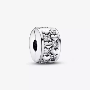 (imagen para) Charm con clip brillante y corazones infinitos de Pandora - 792235C01