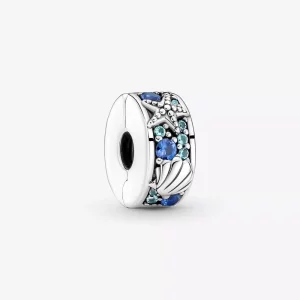 (imagen para) Charm con clip de concha y estrella de mar tropical de Pandora - 791678C01