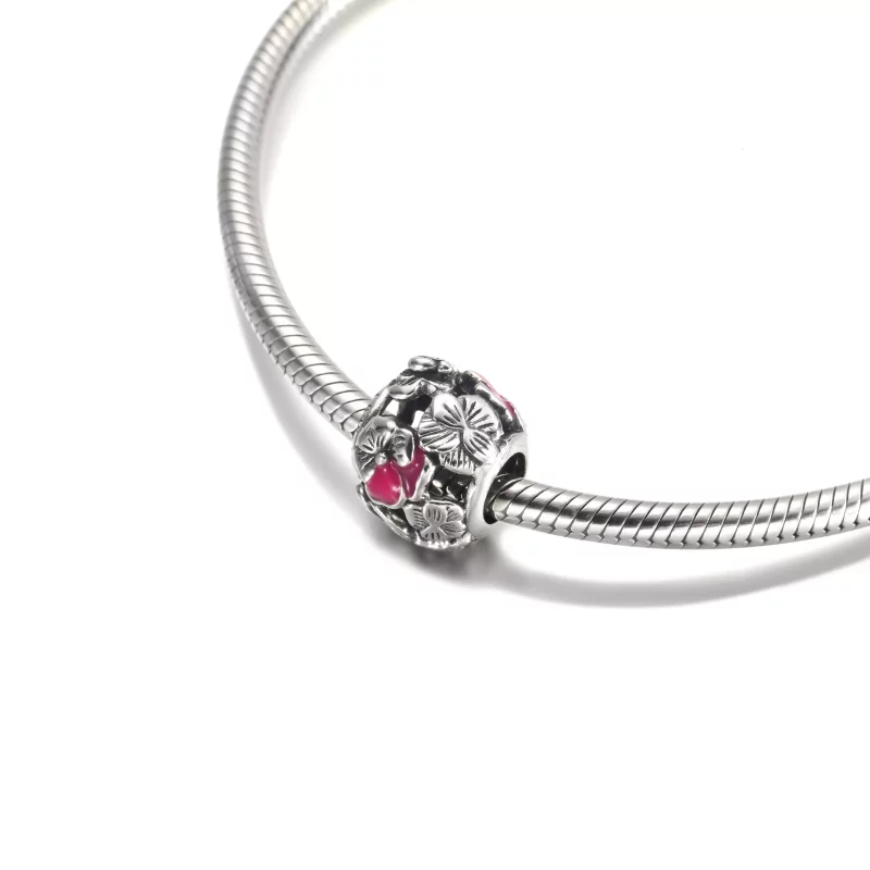 (imagen para) Charm de Amigos de Flores de Pensamiento de PANDORA - 790759C01 - Ver 4