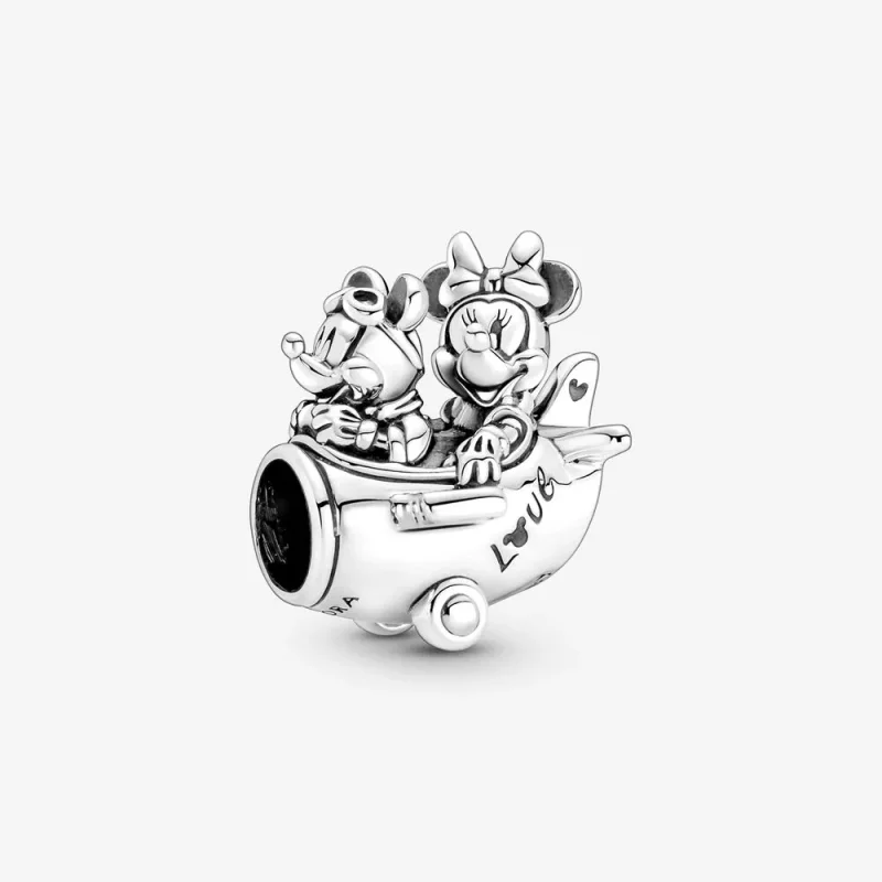 (imagen para) Charm de avión de Mickey Mouse y Minnie Mouse de PANDORA Disney - 790108C00