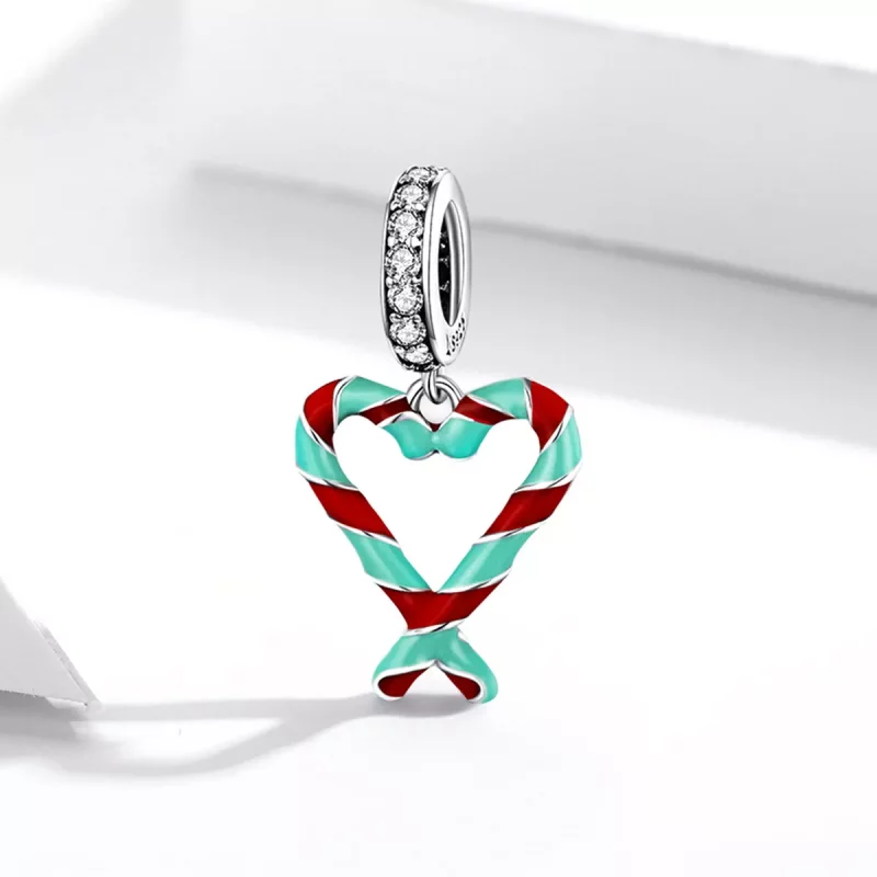 (imagen para) Charm de caña de plata estilo Pandora - SCC2039 - Ver 2