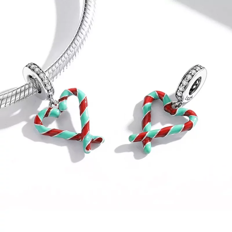 (imagen para) Charm de caña de plata estilo Pandora - SCC2039 - Ver 4
