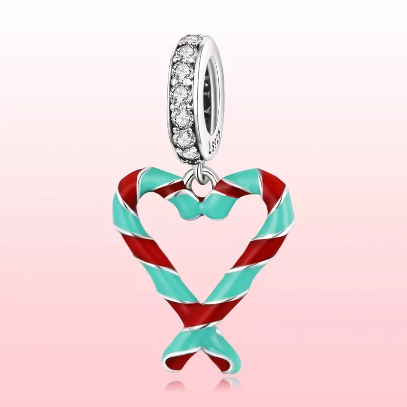 (imagen para) Charm de caña de plata estilo Pandora - SCC2039 - Ver 6