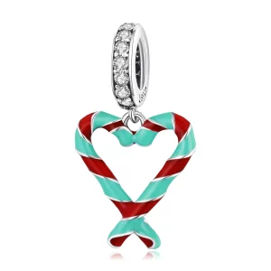 (imagen para) Charm de caña de plata estilo Pandora - SCC2039