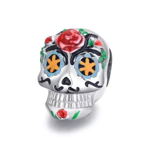 (imagen para) Charm de Calavera estilo Pandora Shine para Halloween - BSC326