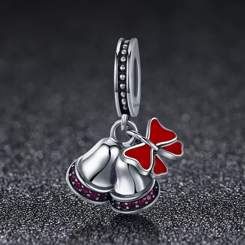 (imagen para) Charm de Campana Encantadora de Plata al Estilo Pandora - SCC233 - Ver 2