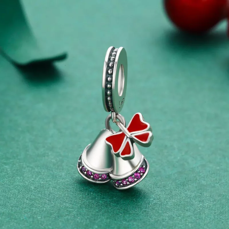 (imagen para) Charm de Campana Encantadora de Plata al Estilo Pandora - SCC233 - Ver 3