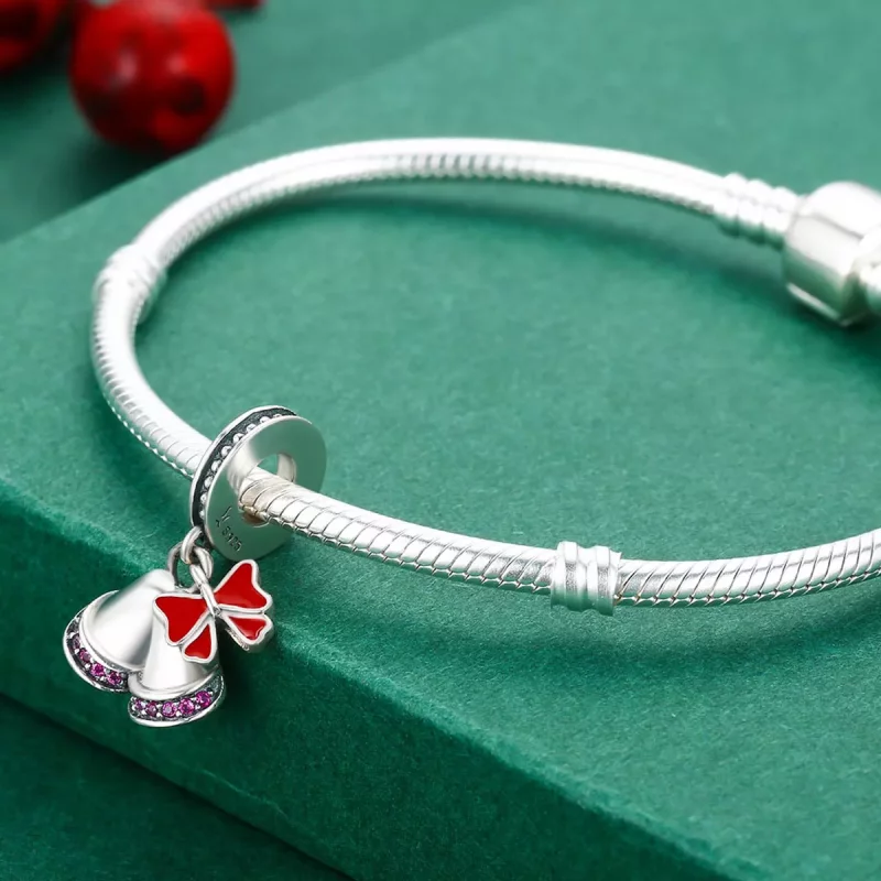 (imagen para) Charm de Campana Encantadora de Plata al Estilo Pandora - SCC233 - Ver 5