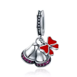 Charm de Campana Encantadora de Plata al Estilo Pandora - SCC233 (imagen para) Charm de Campana Encantadora de Plata al Estilo Pandora - SCC233