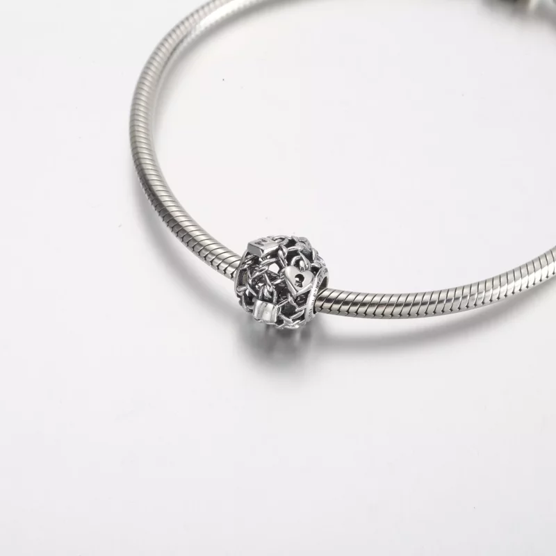 (imagen para) Charm de candado con eslabones de cadena calados de Pandora - 790071C00 - Ver 5