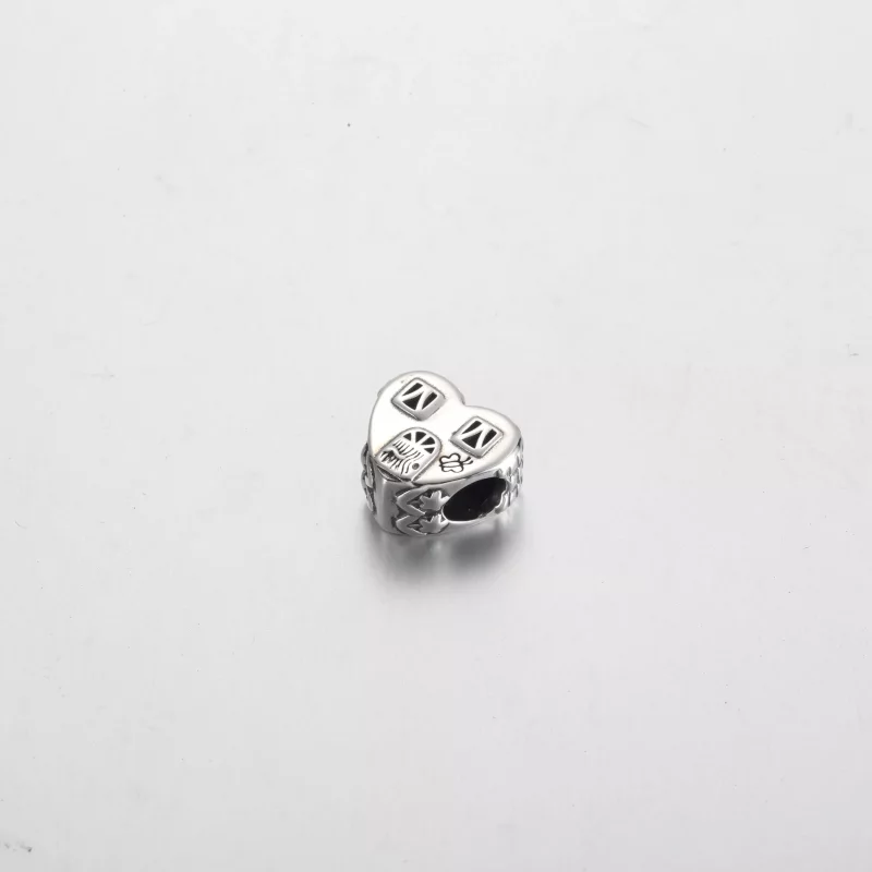 (imagen para) Charm de casa con forma de corazón de Pandora - 792249C00 - Ver 2