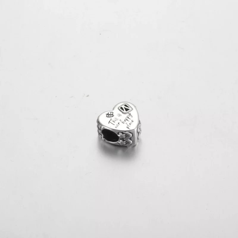 (imagen para) Charm de casa con forma de corazón de Pandora - 792249C00 - Ver 3