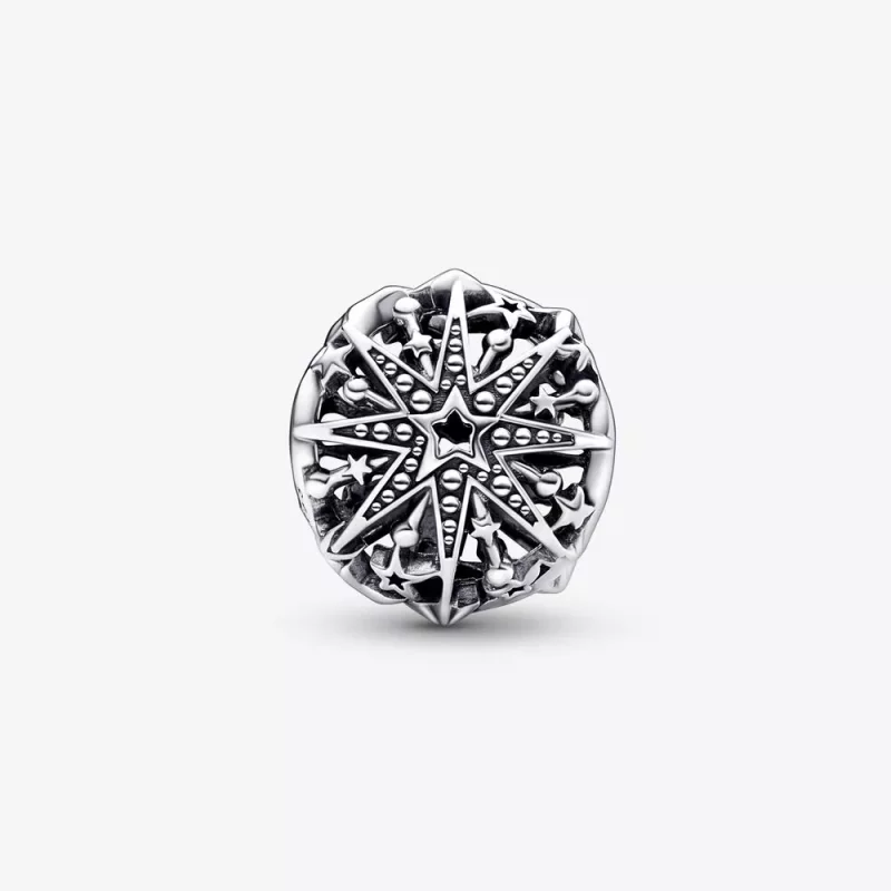 (imagen para) Charm de copo de nieve celestial de Pandora - 792360C00 - Ver 5