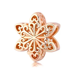 (imagen para) Charm de copos de nieve de plata estilo Pandora - SCC719-C