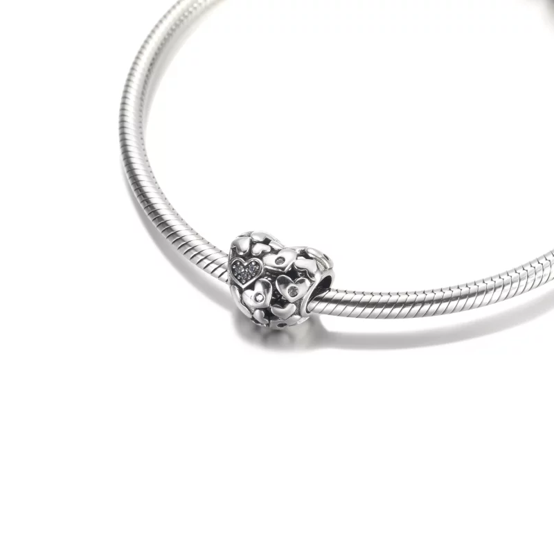 (imagen para) Charm de Corazón Calado Brillante PANDORA - 791061C01 - Ver 5