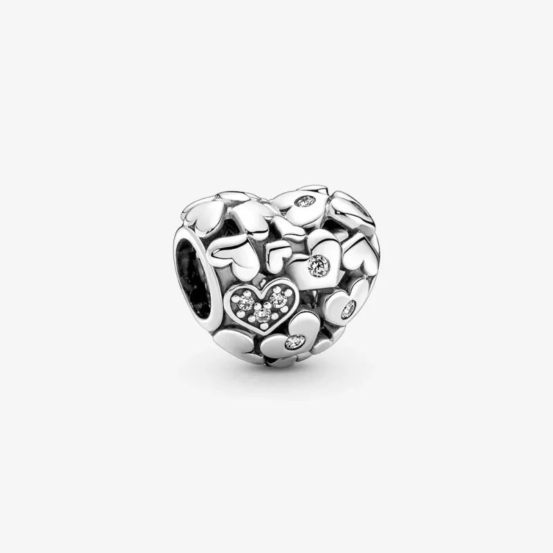 (imagen para) Charm de Corazón Calado Brillante PANDORA - 791061C01