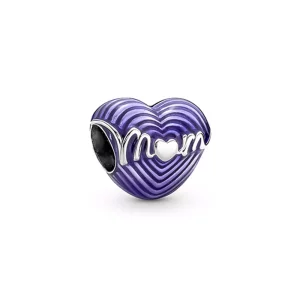 (imagen para) Charm de corazón con la palabra "Mamá radiante de amor" de Pandora - 791160C01