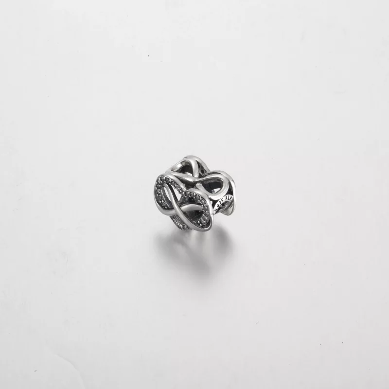 (imagen para) Charm de corazón rojo infinito de la familia Pandora - 792246C01 - Ver 2