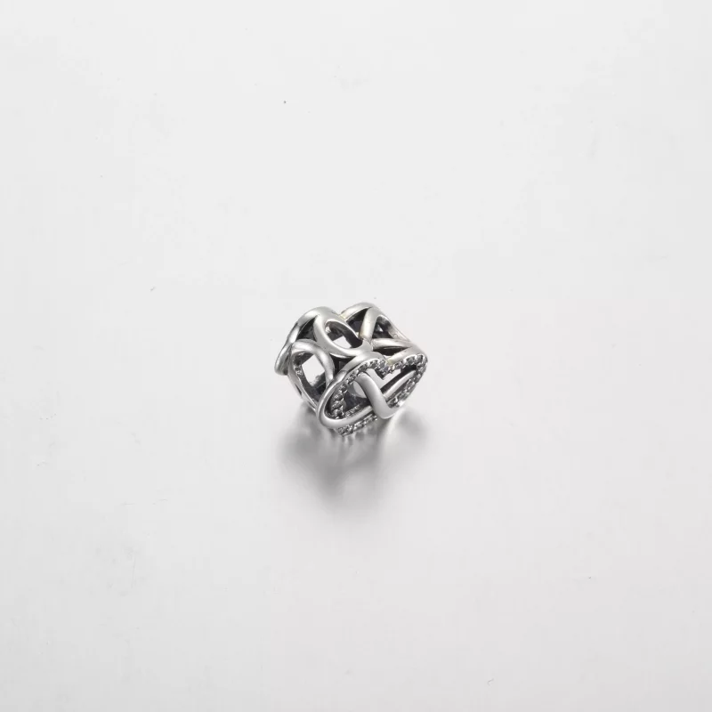 (imagen para) Charm de corazón rojo infinito de la familia Pandora - 792246C01 - Ver 3
