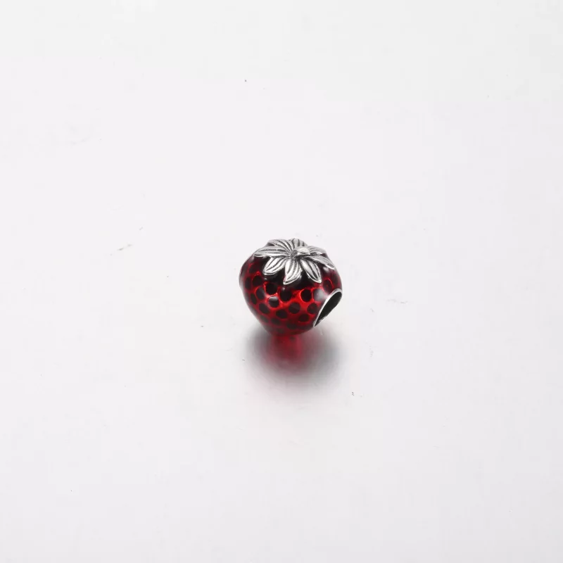 (imagen para) Charm de fresa con semillas de Pandora - 791681C01 - Ver 3