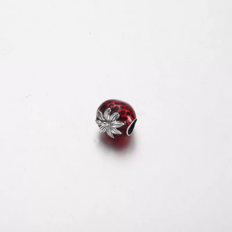(imagen para) Charm de fresa con semillas de Pandora - 791681C01 - Ver 4