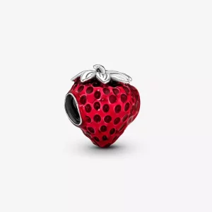 Charm de fresa con semillas de Pandora - 791681C01 (imagen para) Charm de fresa con semillas de Pandora - 791681C01
