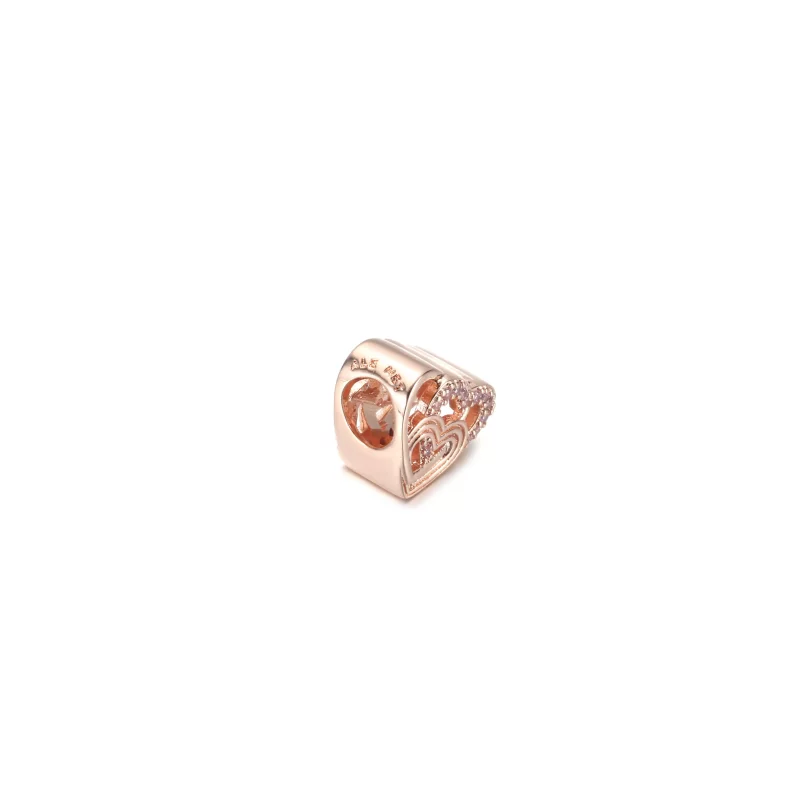 (imagen para) Charm de PANDORA con Corazones Entrelazados de Amor - 789529C01 - Ver 4