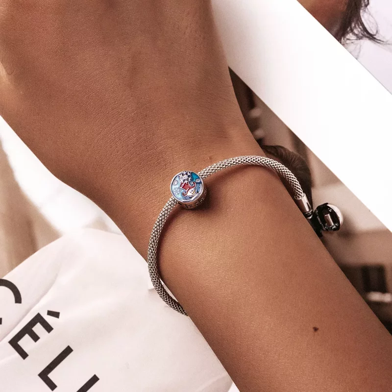 (imagen para) Charm de payaso de Navidad de estilo Pandora en plata - SCC2038 - Ver 5