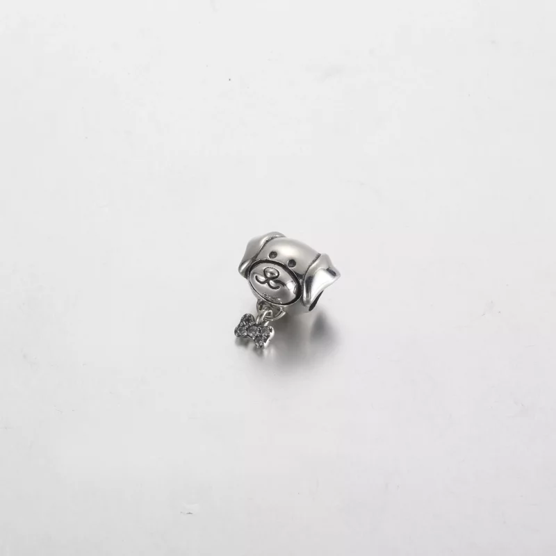 (imagen para) Charm de perro y hueso de Pandora - 792254C01 - Ver 2