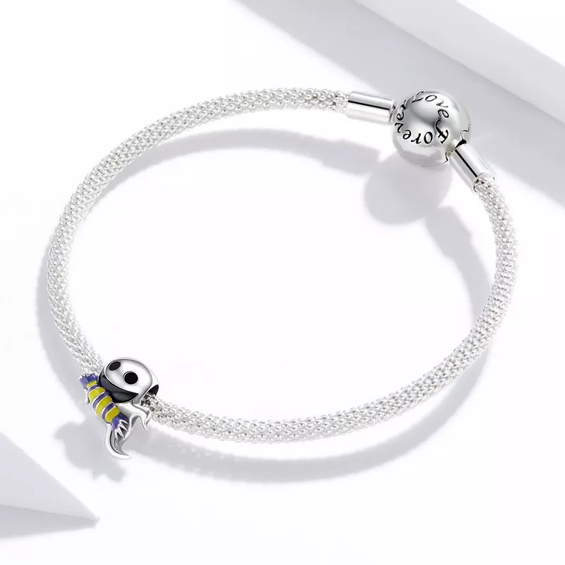 (imagen para) Charm de Plata al Estilo Pandora con diseño de Alborotador - SCC1619 - Ver 3