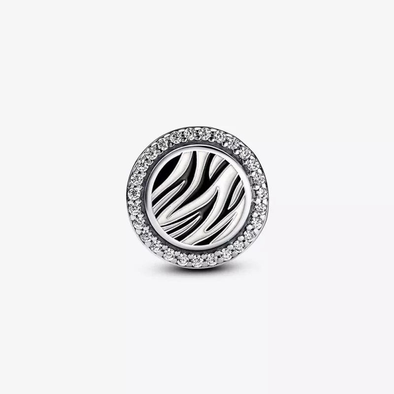 (imagen para) Charm de plata de ley con estampado de cebra de Pandora - 792016CZ_E025 - Ver 6