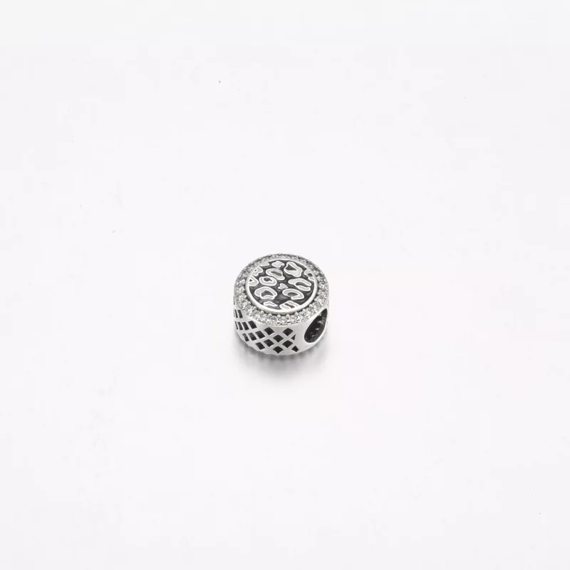 (imagen para) Charm de plata de ley con estampado de leopardo negro de Pandora - 792016CZ_E023 - Ver 2