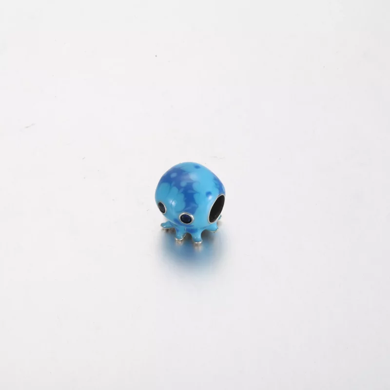 (imagen para) Charm de pulpo con burbujas y olas del océano de Pandora - 791698C01 - Ver 3