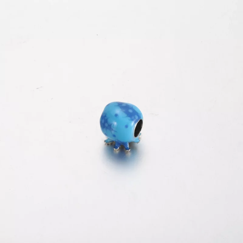 (imagen para) Charm de pulpo con burbujas y olas del océano de Pandora - 791698C01 - Ver 4