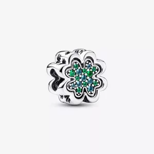 (imagen para) Charm de trébol de cuatro hojas divisible de Pandora - 792752C01