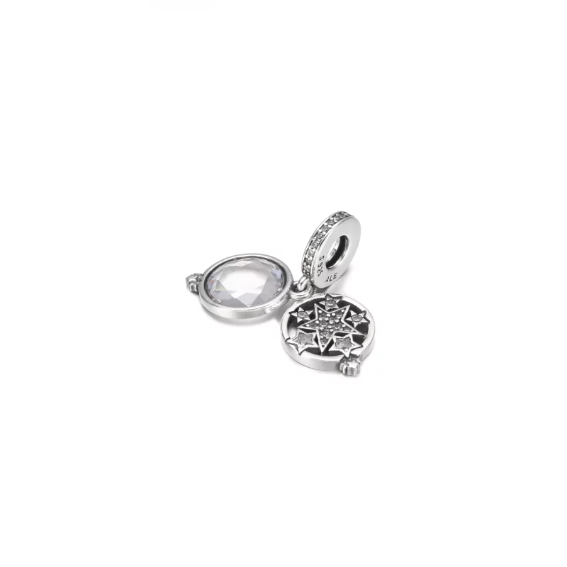 (imagen para) Charm Doble de Estrella Magnificada PANDORA - 799640C01 - Ver 2