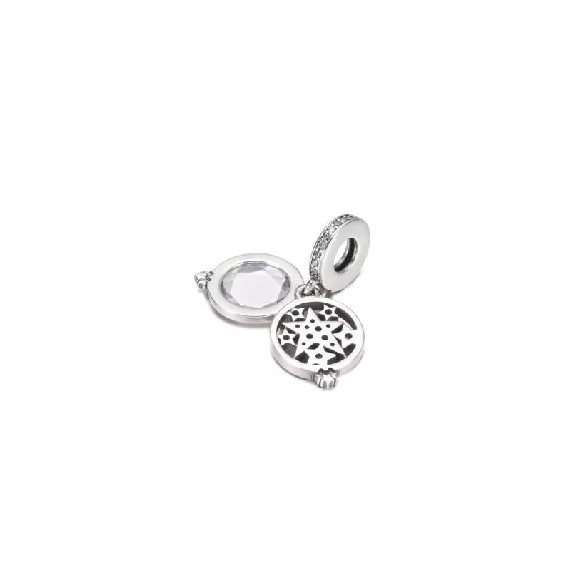 (imagen para) Charm Doble de Estrella Magnificada PANDORA - 799640C01 - Ver 4