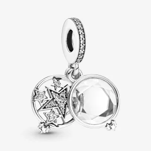 Charm Doble de Estrella Magnificada PANDORA - 799640C01 (imagen para) Charm Doble de Estrella Magnificada PANDORA - 799640C01
