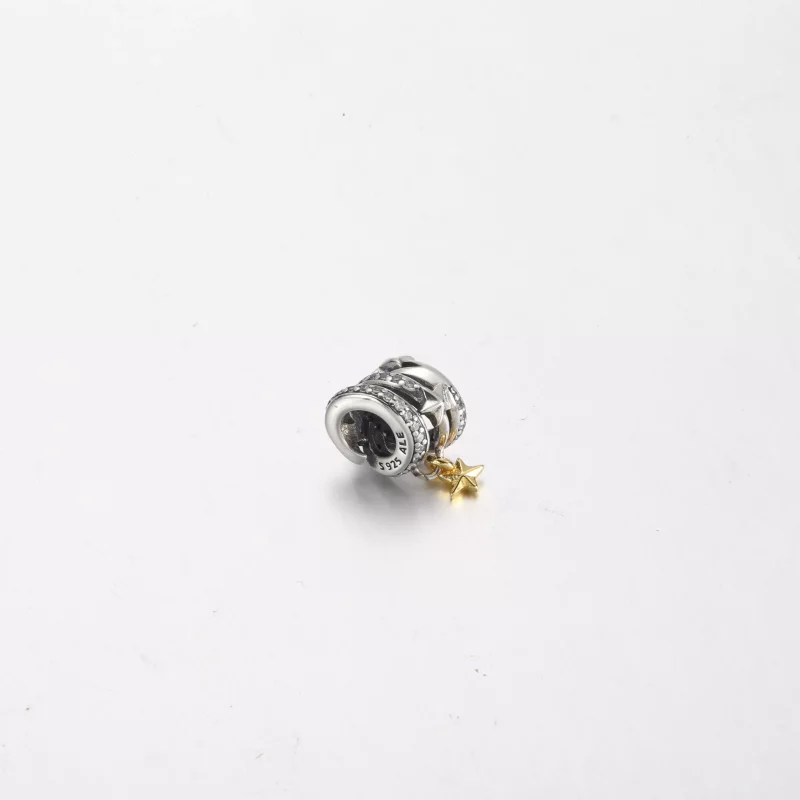 (imagen para) Charm espiral de estrella fugaz de Pandora - 762206C01 - Ver 3