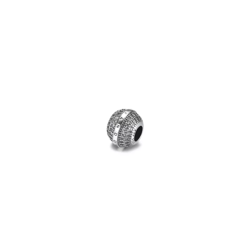 (imagen para) Charm PANDORA Pave y Logo - 799489C01 - Ver 2