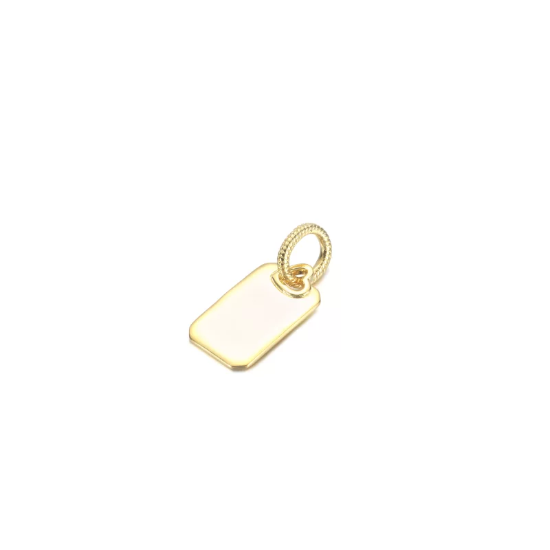 (imagen para) Colgante de etiqueta rectangular grabable PANDORA - 368611C00 - Ver 2