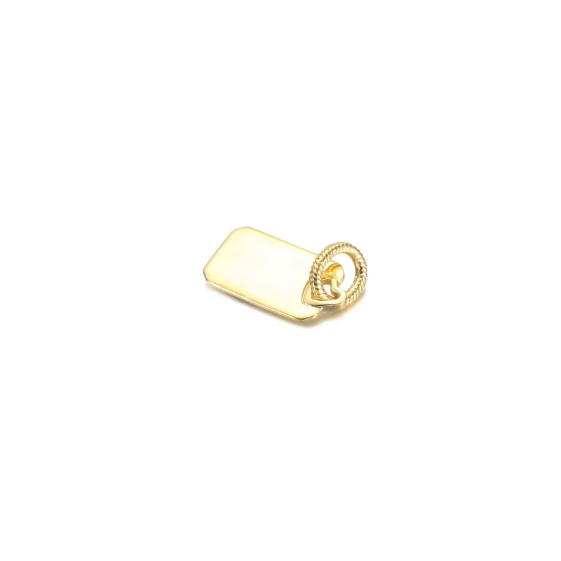 (imagen para) Colgante de etiqueta rectangular grabable PANDORA - 368611C00 - Ver 3