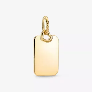 (imagen para) Colgante de etiqueta rectangular grabable PANDORA - 368611C00