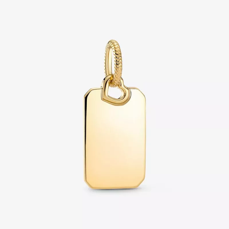 (imagen para) Colgante de etiqueta rectangular grabable PANDORA - 368611C00