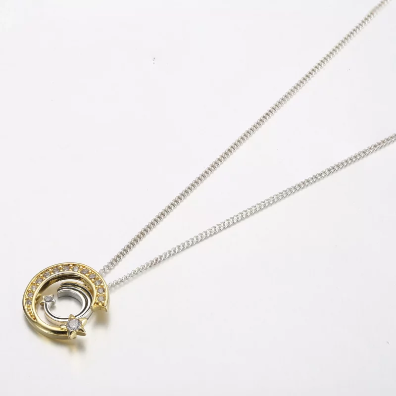 (imagen para) Colgante y collar de estrella fugaz de Pandora - 362204C01 - Ver 2
