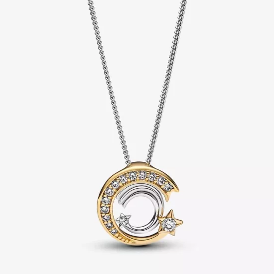 (imagen para) Colgante y collar de estrella fugaz de Pandora - 362204C01