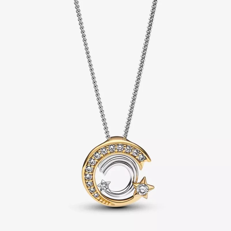 (imagen para) Colgante y collar de estrella fugaz de Pandora - 362204C01